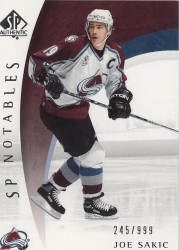 2005-06 SP Authentic - Joe Sakic #102