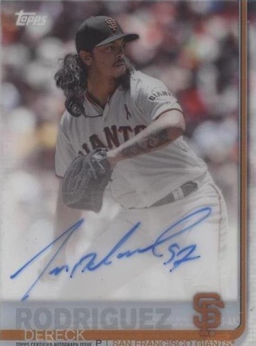 2019 Topps Clearly Authentic Autographs - Dereck Rodriguez #CAA-DR