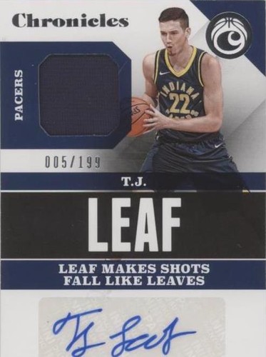 2017-18 Panini Chronicles - T.J. Leaf #CSS-TJL