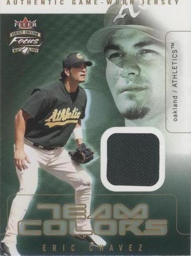 2003 Fleer Focus Jersey Edition - Eric Chavez #TC-EC