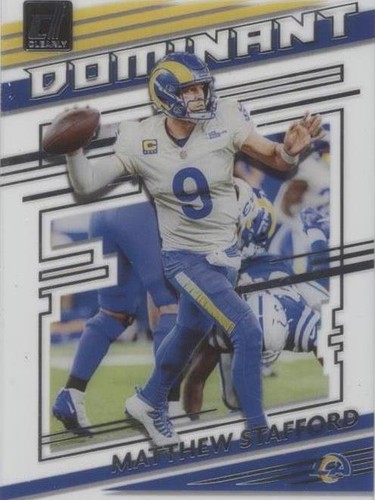 2021 Panini Clearly Donruss Matthew Stafford #CD-MS