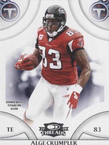 2008 Donruss Threads Alge Crumpler #90