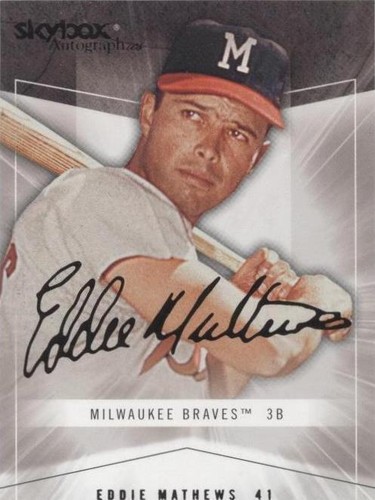 2005 Skybox Autographics - Eddie Mathews #83