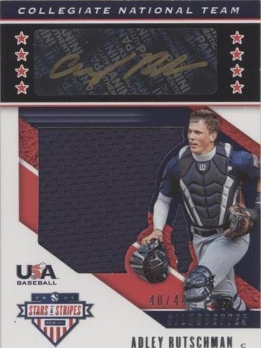 Adley Rutschman 2019 Panini Stars and Stripes Auto RED INK 7
