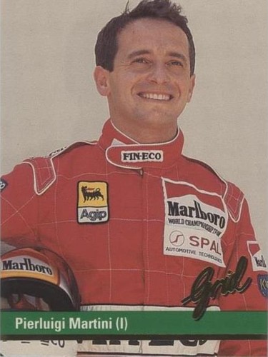 1992 Grid Motorcard Formula 1 - Pierluigi Martini #54