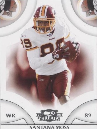 2008 Donruss Threads Santana Moss #14
