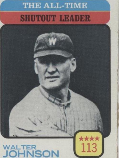 1973 Topps - Walter Johnson #476