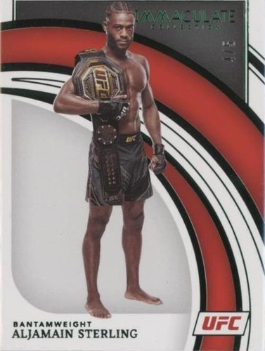 2022 Panini Immaculate Collection UFC - Aljamain Sterling #44