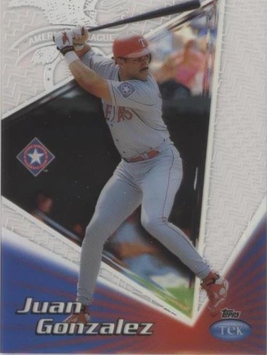 KENNY  GONZALEZ 『LIQUID 』 1998 TOPPS TEK DIFFRACTOR PARALLEL #60 JUAN GONZALEZ PATTERN
