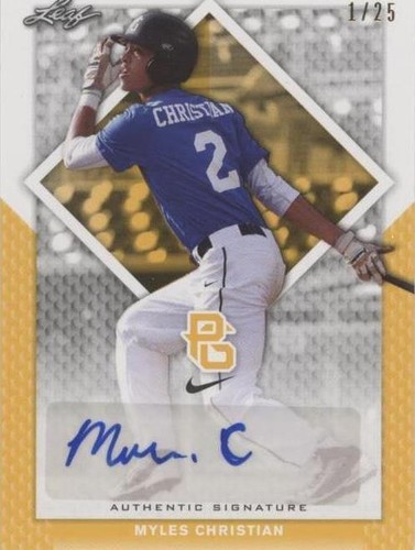 2016 Leaf Perfect Game National Showcase - Myles Christian #BA-148
