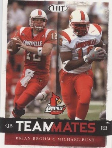 2008 SAGE Hit Brian Brohm Michael Bush #55