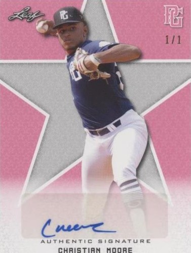 2020 Leaf Perfect Game National Showcase - Christian Moore #BA-CM2