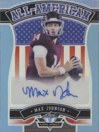 2022 Leaf Valiant Max Johnson #AA-MJ1