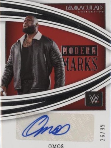 2022 Panini Immaculate Collection WWE - Omos #MM-OMS