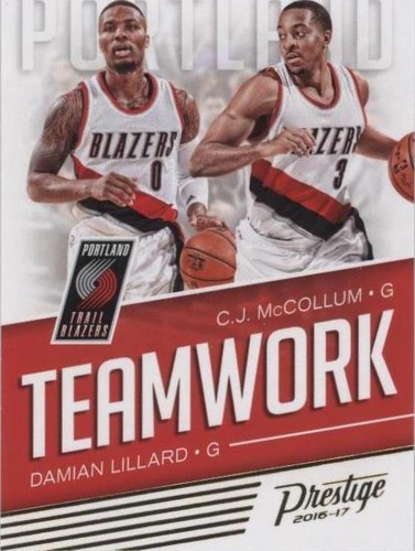 2016-17 Panini Prestige - C.J. McCollum/Damian Lillard #28