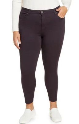 Джинсы до щиколотки с завышенной талией Kut от The Klot Womens Donna, Баклажан, 16W