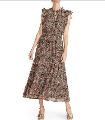 BB Dakota By Steve Madden Women's Sleeveless Printed Chiffon Midi Dress
