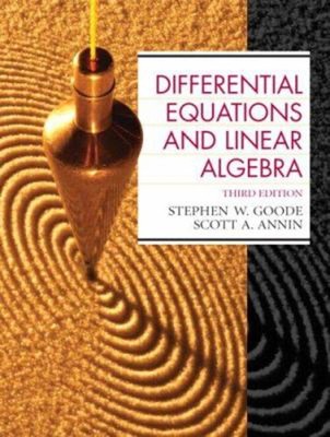 Differential Equations and Linear Algebra Scott A., Goode, Stephe
