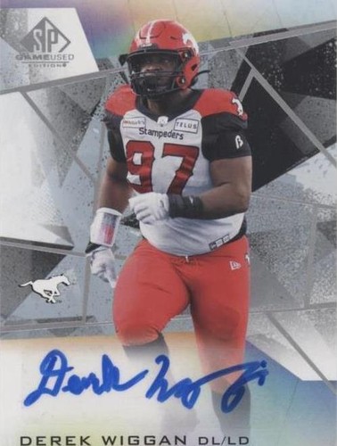 2021 SP Game Used Edition CFL Derek Wiggan #A-DW