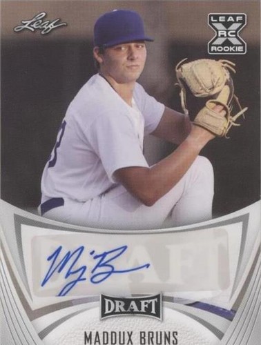 2021 Leaf Draft - Maddux Bruns #BA-MB1