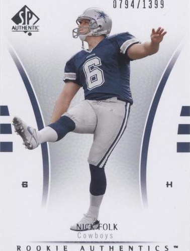 2007 SP Authentic Nick Folk #152