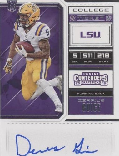 2018 Panini Contenders Draft Picks Derrius Guice #106