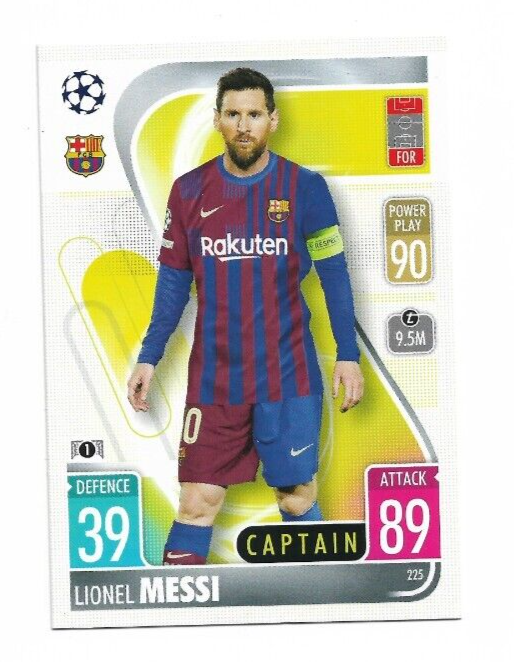 2021-22 Topps Match Attax #225 Lionel Messi (FC Barcelona