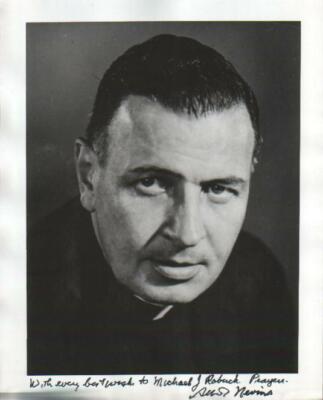 Arnold Nevins Autographed 8x10 Photo 1972 Catholic Educator / Author D.97