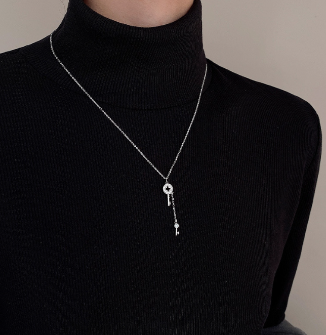 【STONEHENgE】Silver Material 2-way Clover Necklace SC24C17T IMG_E0420.jpg?v=1722982155