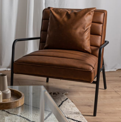 Accent chair for sale brown leather couch