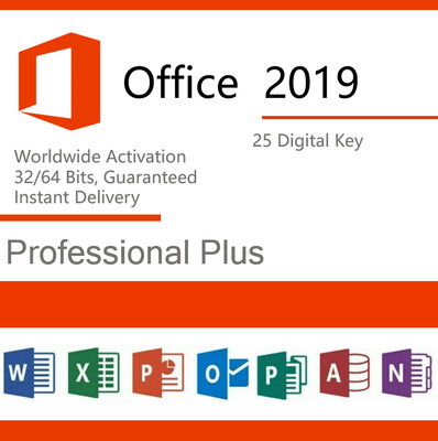 Microsoft Office 2019 Professional Plus Product Key License Retail