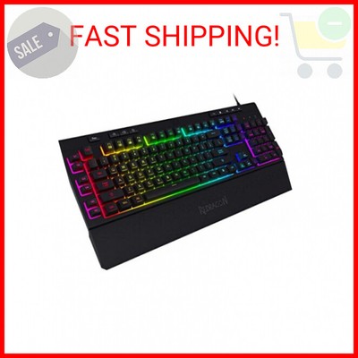 Redragon K512 Shiva RGB Backlit Membrane Gaming Keyboard with Multimedia Keys, L