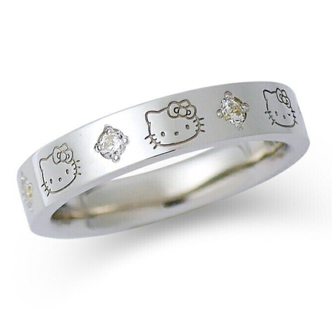 Kitty heart plate Ring silver925 ＃LJ24028R | LANIE