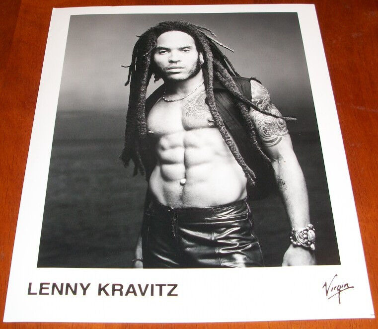 Lenny Kravitz 8x10 B&W Press Photo Virgin Records 