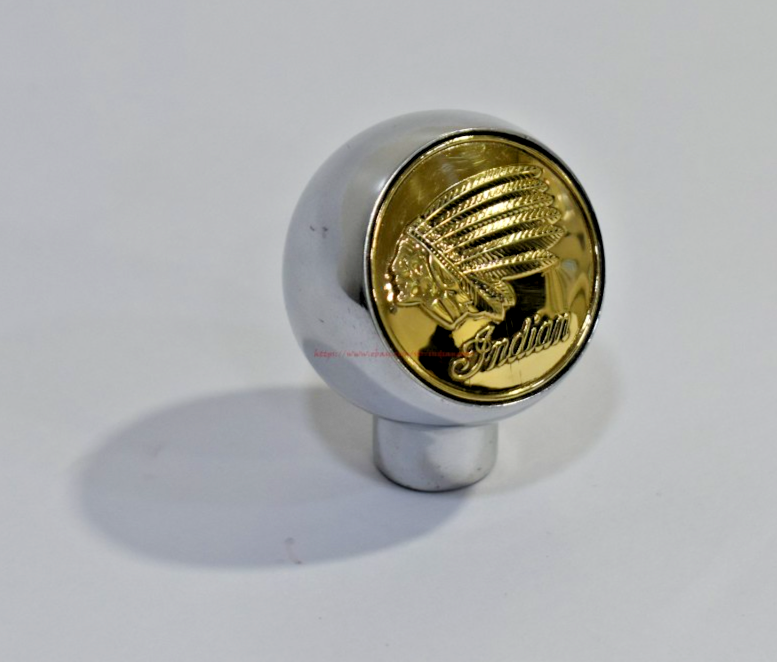 GEAR SHIFT KNOB (with INDIAN Script) 3/8-24 UNF thread for INDIAN MOTORCYCLE