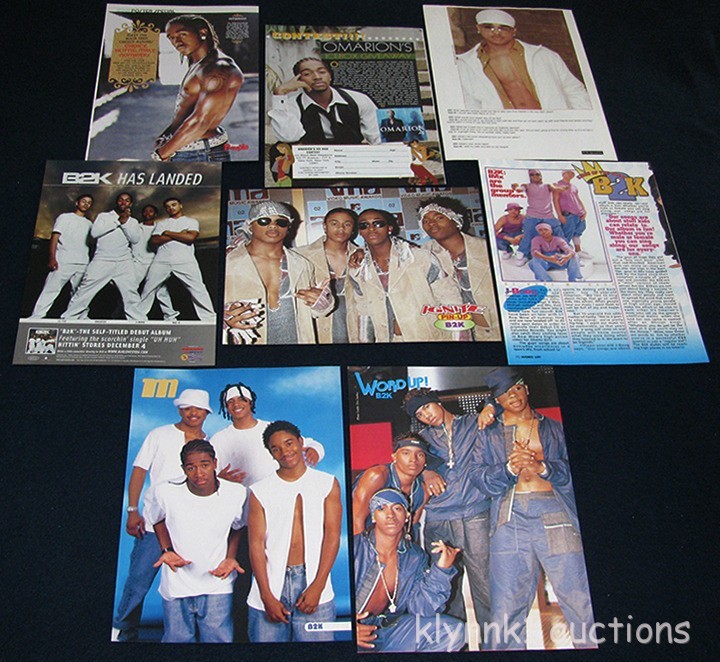 B2K Omarion Lil Fizz JBoog Raz B - 2 sets 17 Full page clippings Pinups Lot B305