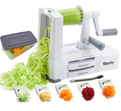 Sboly Vegetable Slicer Spiralizer 5 Blades Zucchini Noodle Pasta
