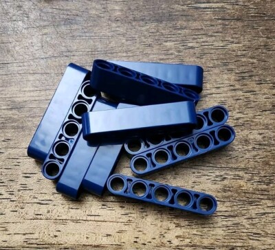 Lego Dark Blue Technic, Liftarm, Thick 1 X 5 QTY 10. Part No. 32316