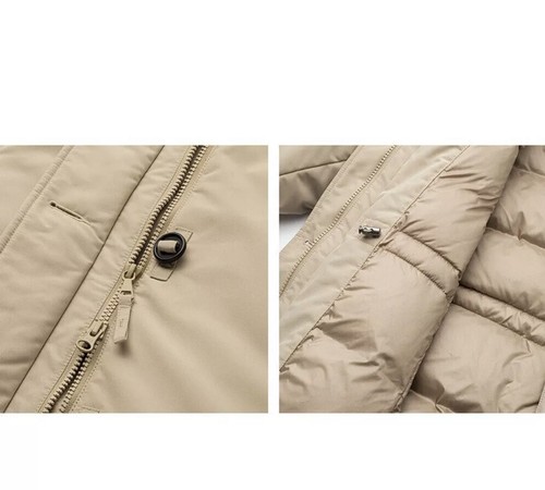 Pre-owned Uniqlo Women Ultra Warm Down Coat Size M/l In Beige