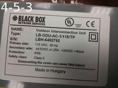 LWU0200-E-US 156986 Laser Network with Power Black Box (4-5-3)