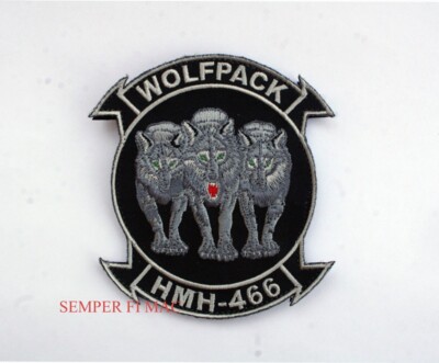 HMH-466 WOLFPACK US MARINES PATCH MCAS CH-53E SUPER STALLION HEAVY HELICOPTER