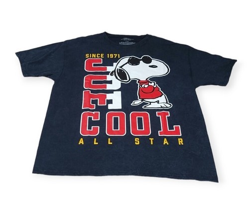NASA×PEANUTS 80s t-shirt Vintage 80s 90s Peanuts T-Shirt One Size/2XL Cartoon Snoopy