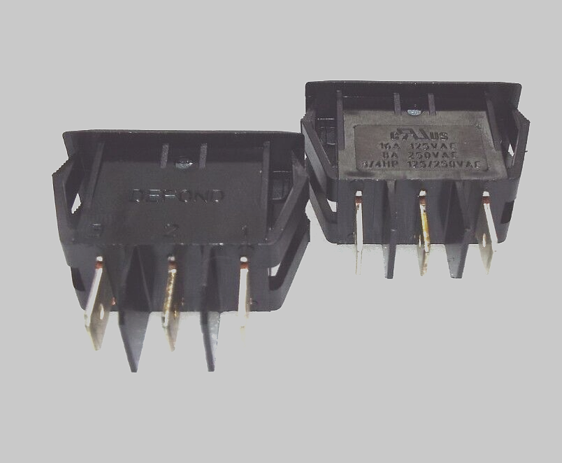 QTY1 ROCKER SWITCH ON/OFF/ON SPDT 3 POSITION MAINTAINED HIGH/LOW FORWARD/REVERSE