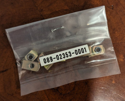 Bendix King Avionics 6ea 089-02353-0001 nut plate tray fastener + 089-06012-0004