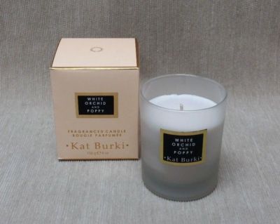Kat Burki White Orchid and Poppy Fragranced Luxury Scented Candle 6 oz