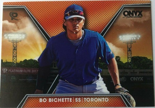 2017 Onyx Authenticated - Platinum Elite 🔥 BO BICHETTE Blue Auto