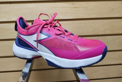 Diadora Finale AG Women's Tennis Shoes - Pink/Navy - Size 7.5 - New