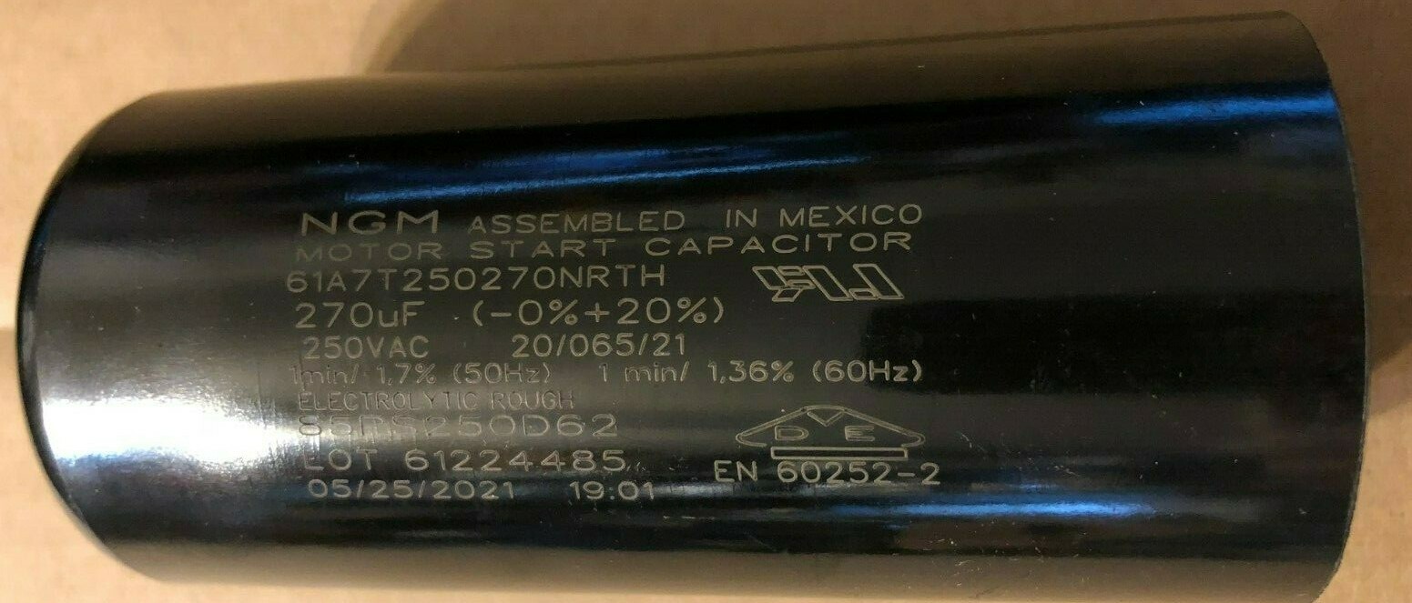 NGM Motor Start Capacitor 61A7T250270NRTH 270 uF 50 Hz (-0 NGM Motor Start Capacitor 61A7T250270NRTH 270 uF 50 Hz (-0