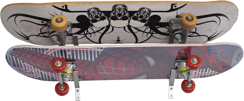 45&deg; Angles Skateboard Wall Mount Skateboard Wall Hanger Storage Rack to Fit Long