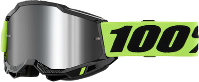 100-Percent Accuri 2 Jr. Goggle with Yellow Mirror Silver Lens